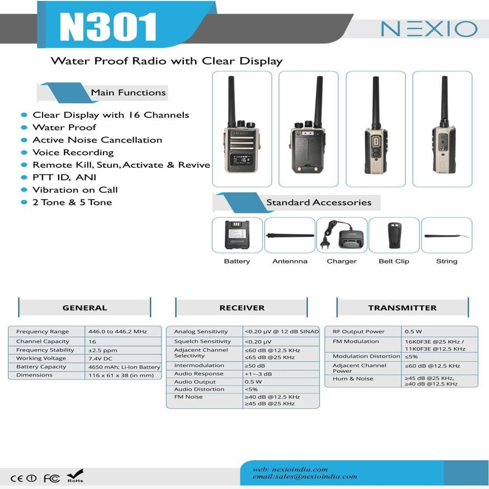 NEXIO LF WALKIE TALKIE