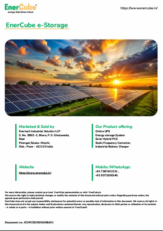 Enertech- 30KW/120KWh Battery Energy Storage System