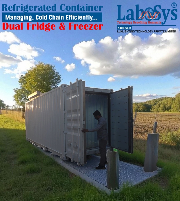 Luxmed Refrigerated Container, Dual Fridge & Freezer - Application: Logistics