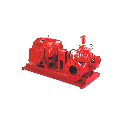 Diesel & Electric Fire Pump - Red Mild Steel, 220-440 Volt Operation | Reliable Performance, User-Friendly Controls, Versatile Application