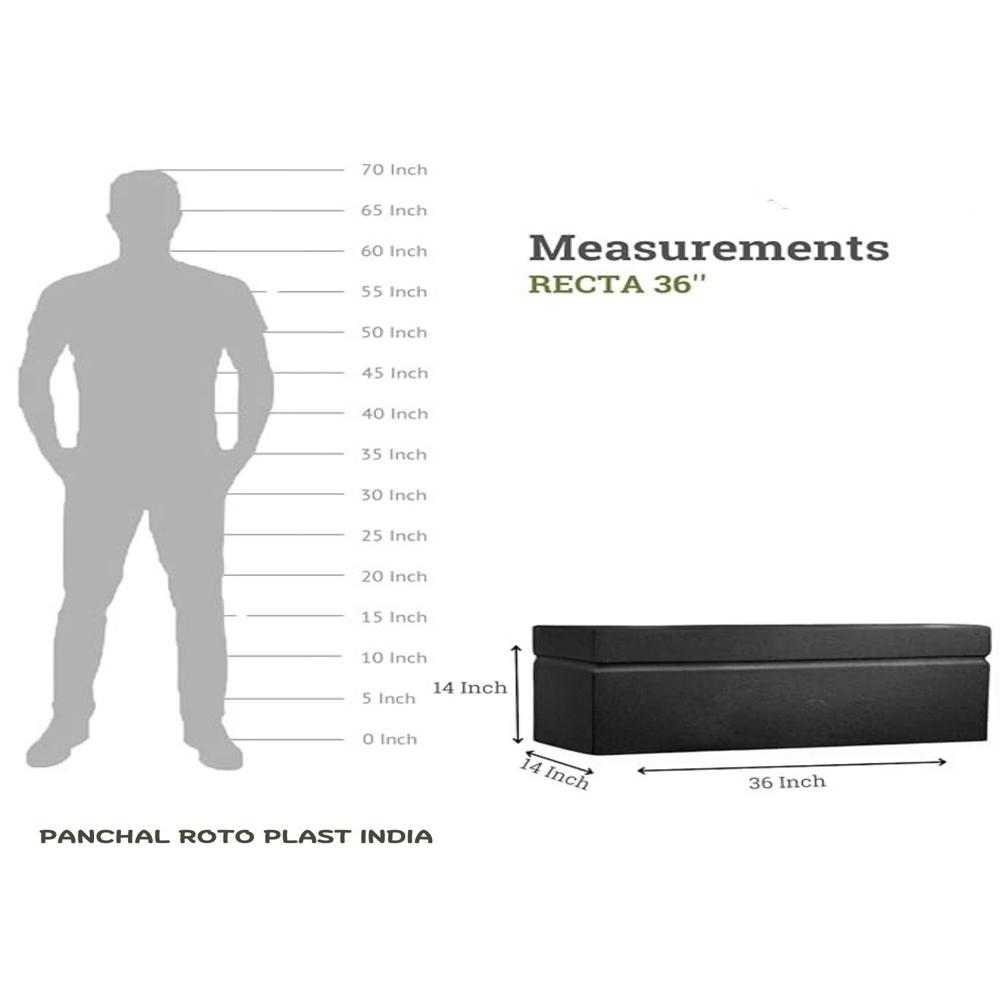 WIndow type flower pot rectangular kishti 36 inchi
