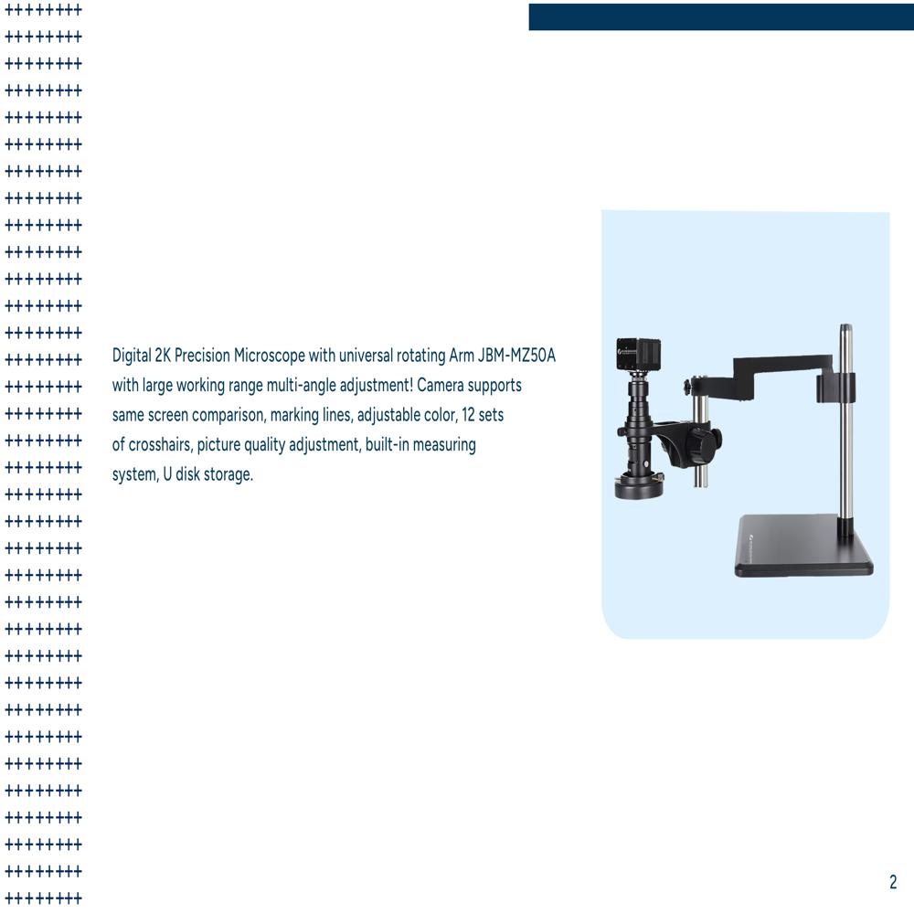 Digital 2k Precision Microscope With Universal Rotating Arm