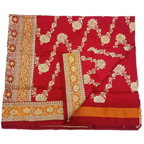 Pure Banarsi Katan Silk Saree - Color: Red
