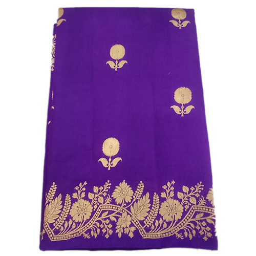 Blue Pure Banarsi Katan Silk Saree - Feature: High Quality