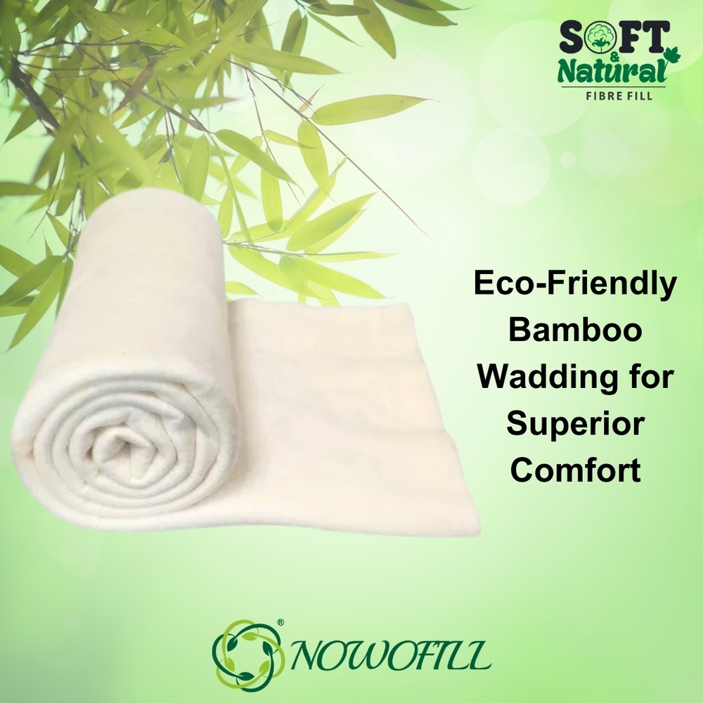 Natural Bamboo Wadding - Style: Plain