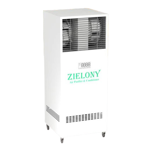 Zielony Air Purifier & Conditioner Zapc602401M | Hot & Cool Air | No Filter Replacement | Eliminates Pm (1-100) Co2 Co No2 So2 Nh3 Tvocs And Other Harmful Gases | 1 Year On-Site Warranty - Application: Commercial Complexes