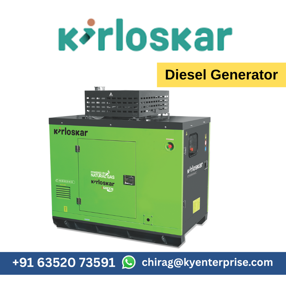 Koel Home Generator - 1150x700x780 Mm, Green, 5 Kva Single Phase Ac | Brushless Alternator, Electric Start, Portable With Wheel Kit