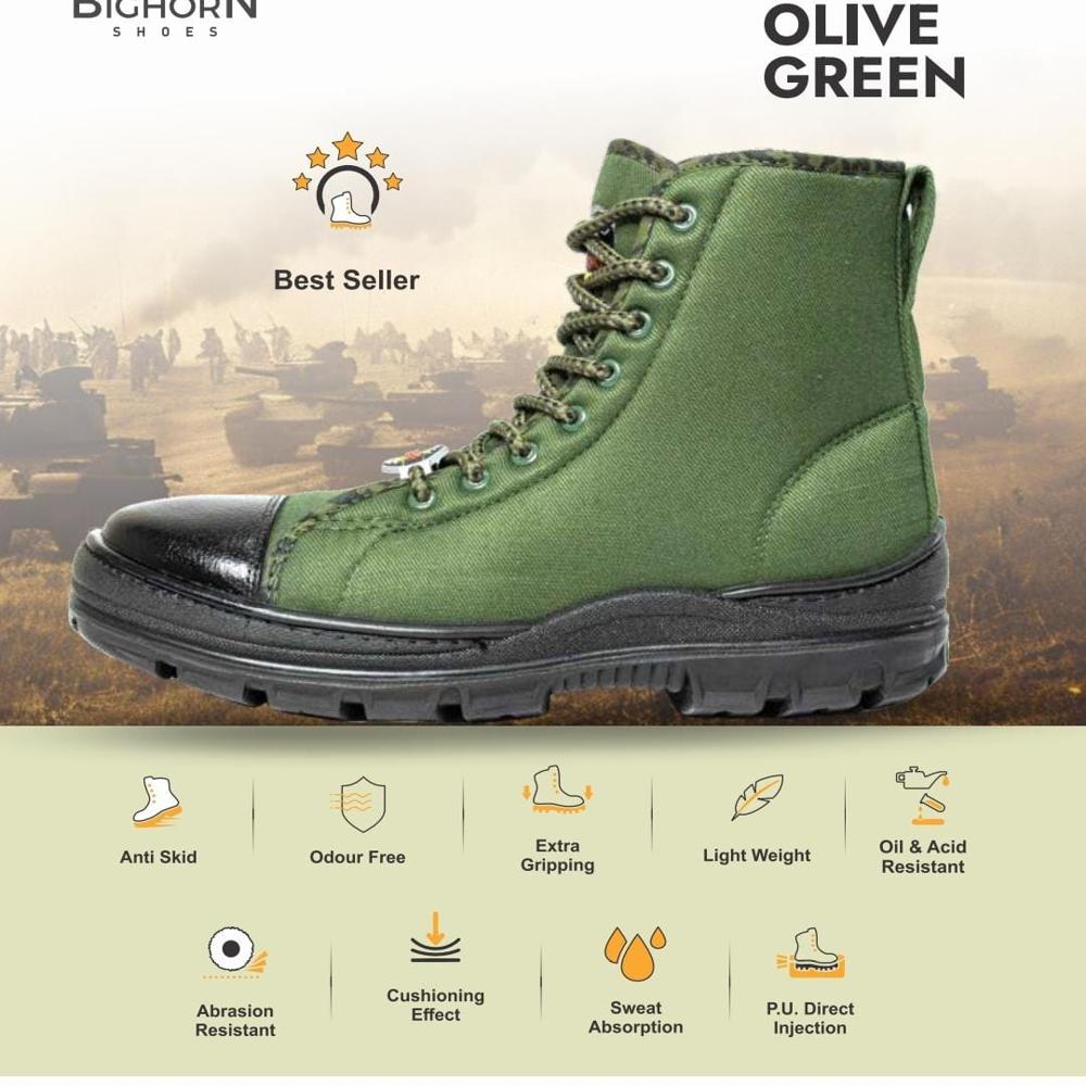 Liberty Bighorn Pu Sole 8817-45 Jungle Boot - Color: Green