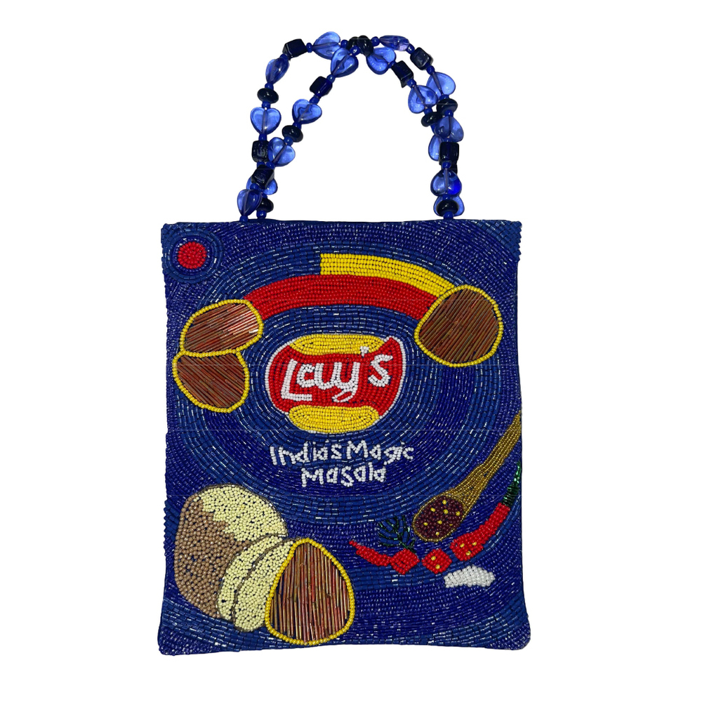 Handmade Blue Lays Bag - Design: Commercial
