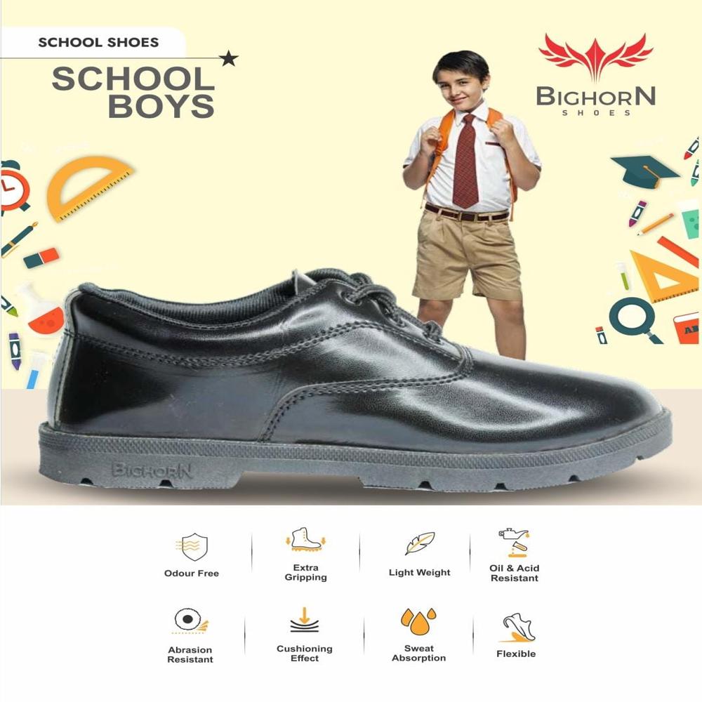 Liberty Bighorn School Boys Shoes - Color: Black