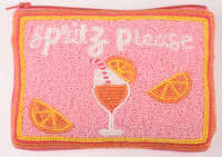 Handmade Beaded Cocktail Pouch - Color: Multicolor