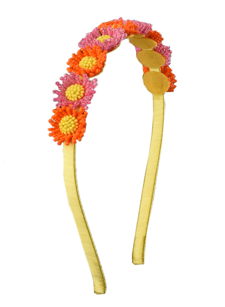 Sunrise Floral Garland Headband - Color: Multicolor
