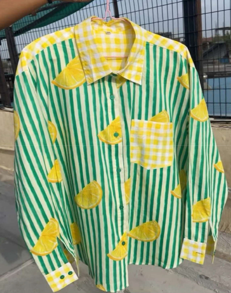 Handmade Lemon Shirt - Age Group: Adult