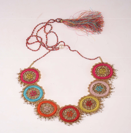 Jaipur Patchwork Necklace - Color: Multicolor