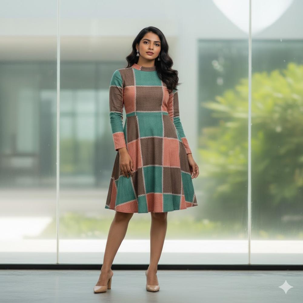 checked fabric for mens shirt