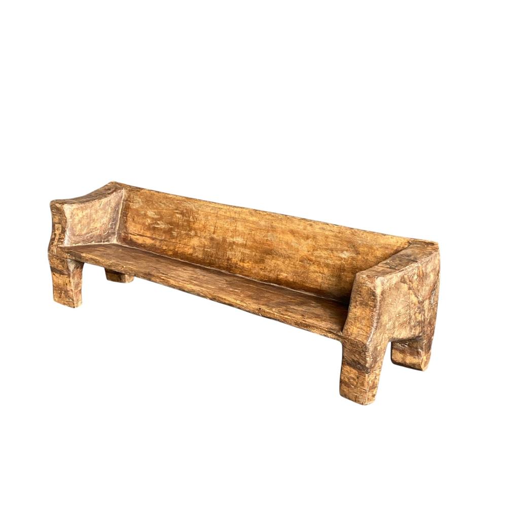 VINTAGE WOODEN NAGA BENCH