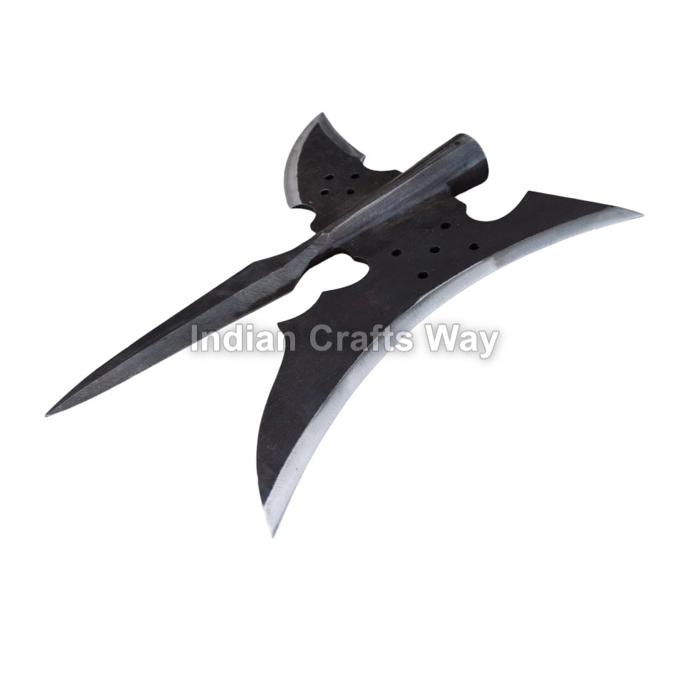 Hand Forged Medieval Antique Iron Helberd