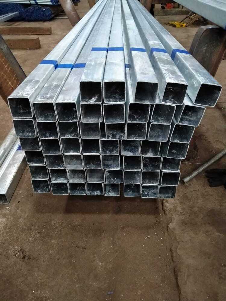 Galvanized Iron Squre Pipe - Color: Silver