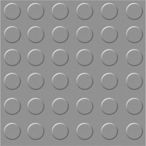 Coin Chequered Tiles - Color: Grey