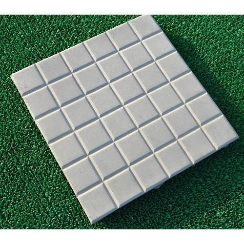 Square Chequered Tiles - Color: Grey