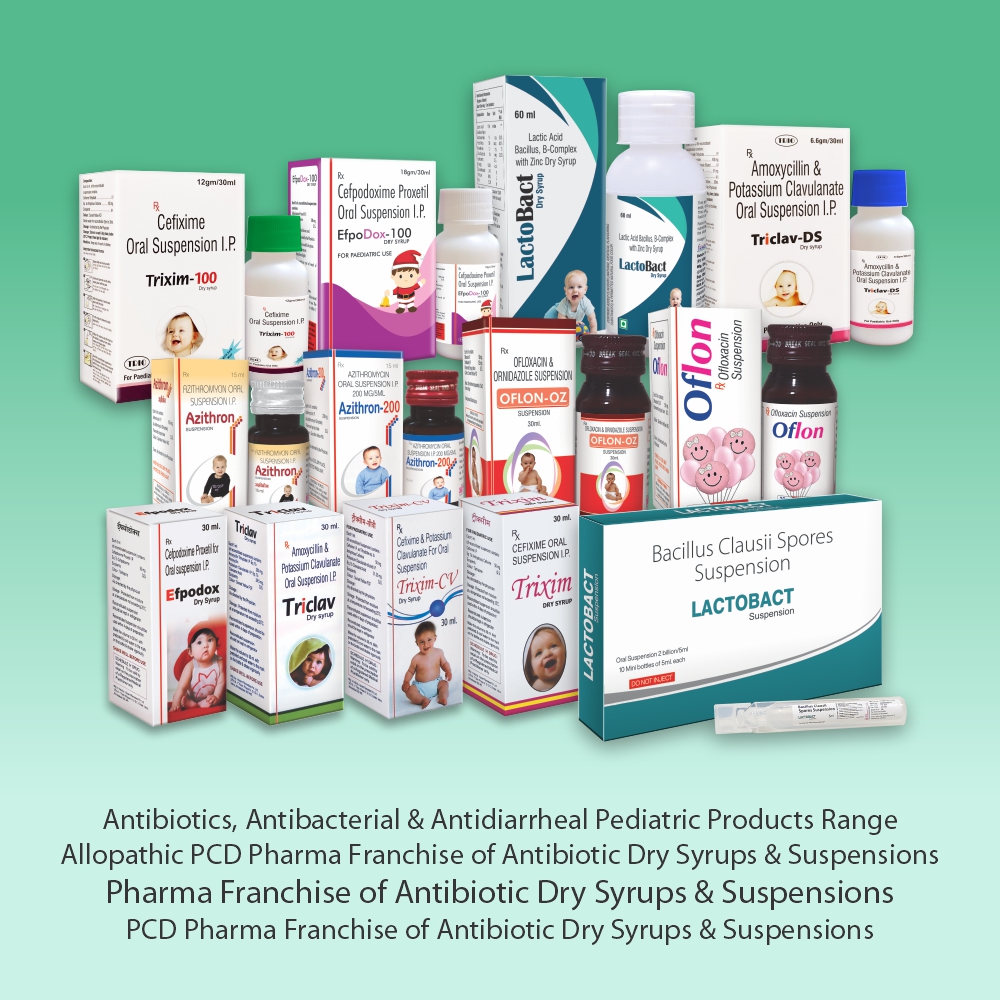 Pharma Franchise of Antibiotic Dry Syrups & Antibacterial Suspensions