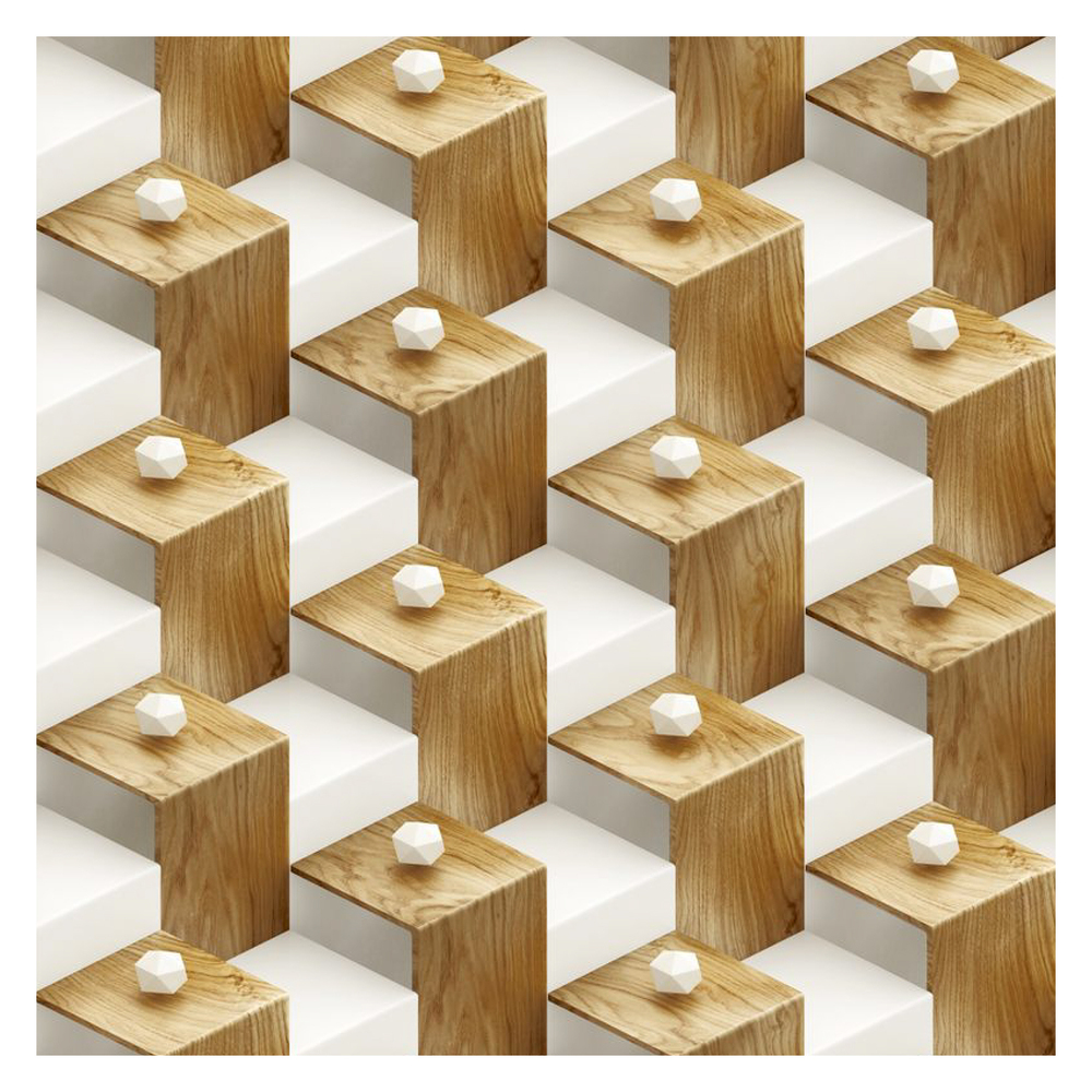 600X600Mm 1018 3D Porcelian Tiles - Feature: Non-Slip