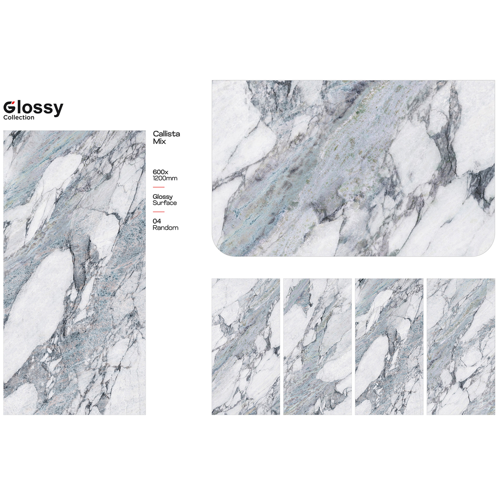 600X1200Mm Casllista Mix Digital Vitrified Tiles - Feature: Acid-Resistant