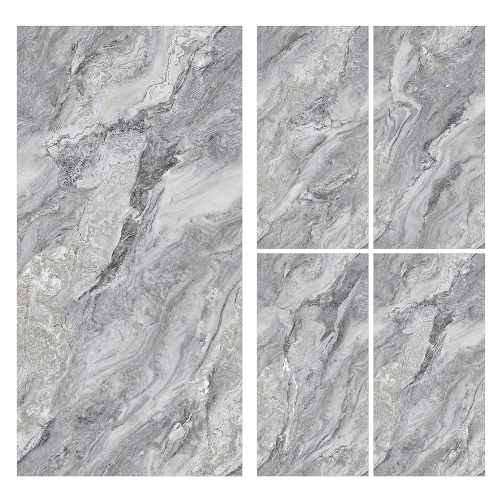 600X1200Mm Reveal Grey Digital Vitrified Tiles - Feature: Antibacterial