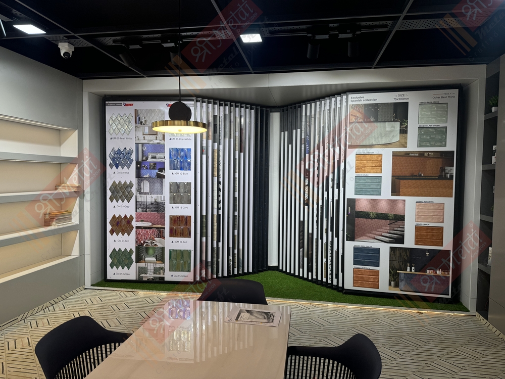 Bombay Tiles Booklet Display Stand - Color: Black