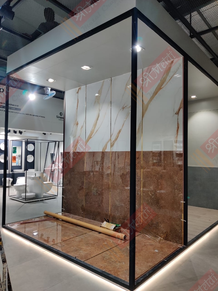 Mockup Panel Tile Display Stand - Color: Black