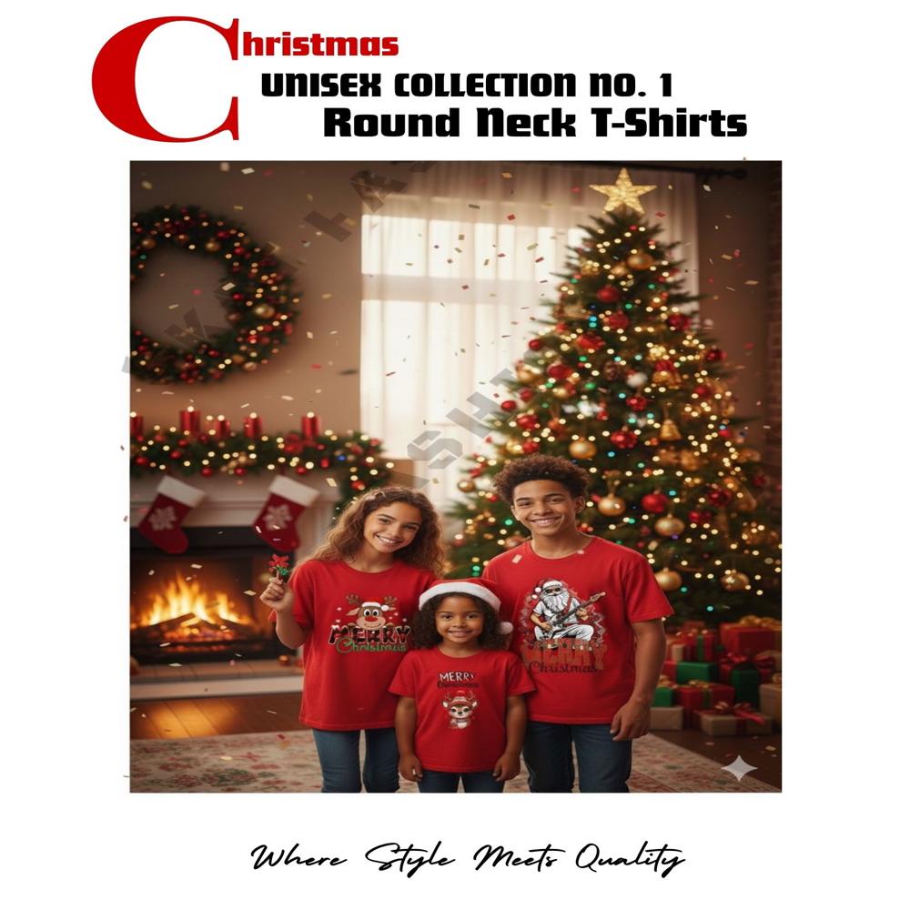 Christmas Round Neck Tshirts - Age Group: 16 And Above