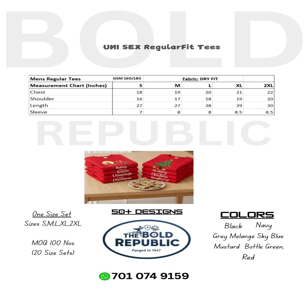 christmas round neck tshirts