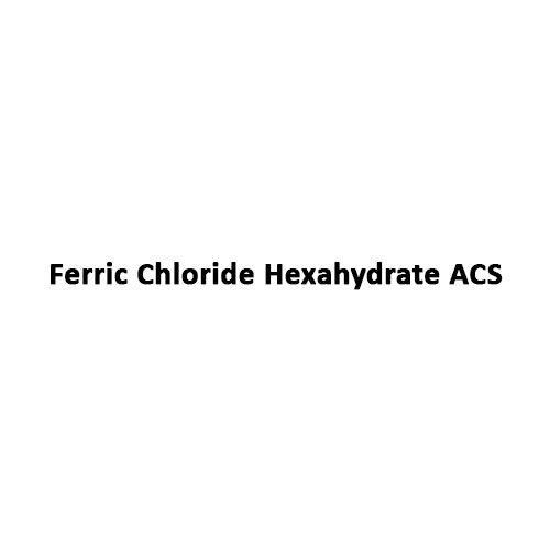 Ferric Chloride Hexahydrate Acs - Application: Industrial