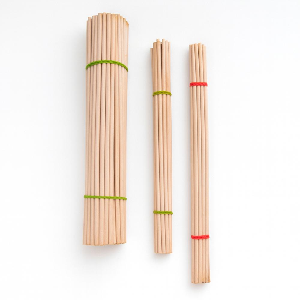 Premium Natural Raw Dhoop Sticks - Smooth Beige Finish | Unscented, Cylindrical, Customizable (4mm & Variable Height)