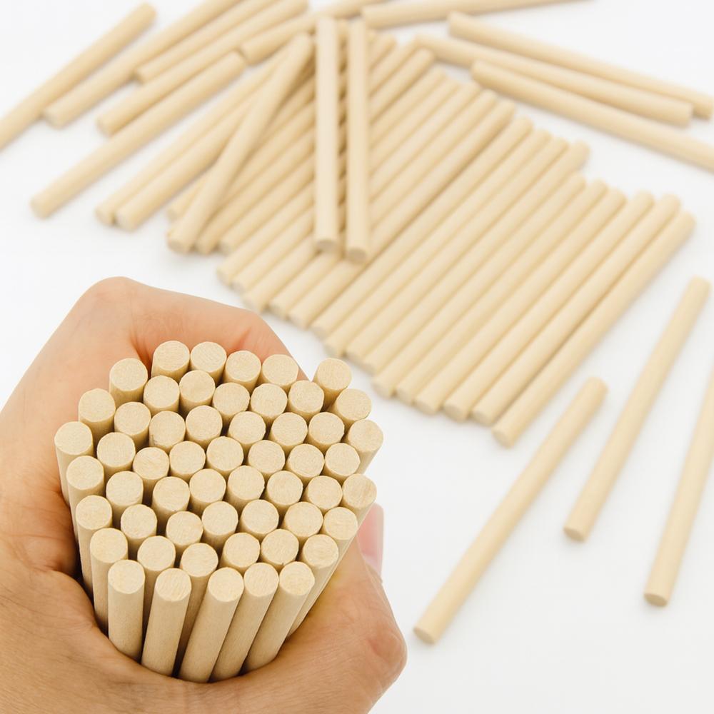 Premium Natural Raw Dhoop Sticks - Smooth Beige Finish | Unscented, Cylindrical, Customizable (4mm & Variable Height) - Diameter: 4 Millimeter (Mm)