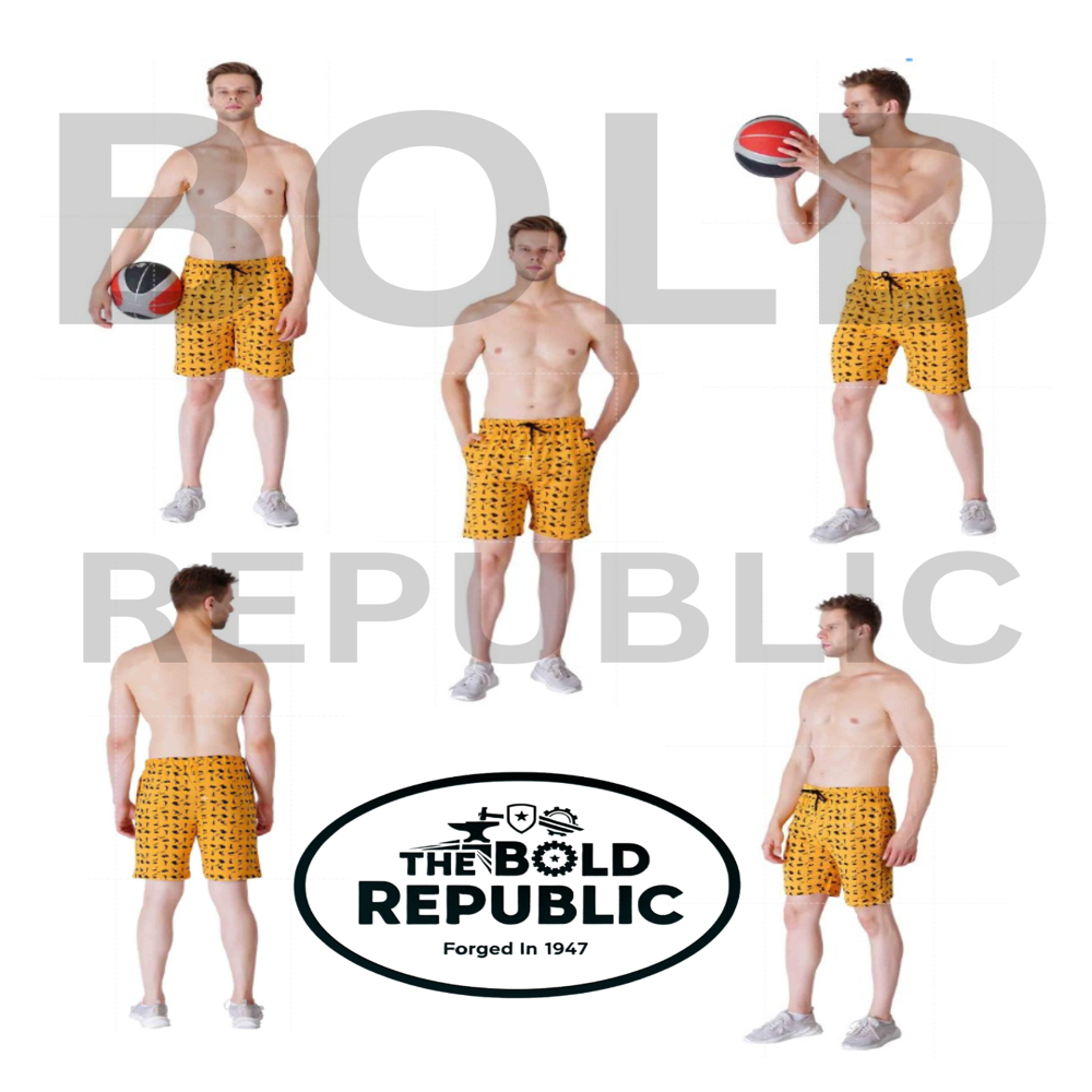 Mens Casual Printed Bermudas