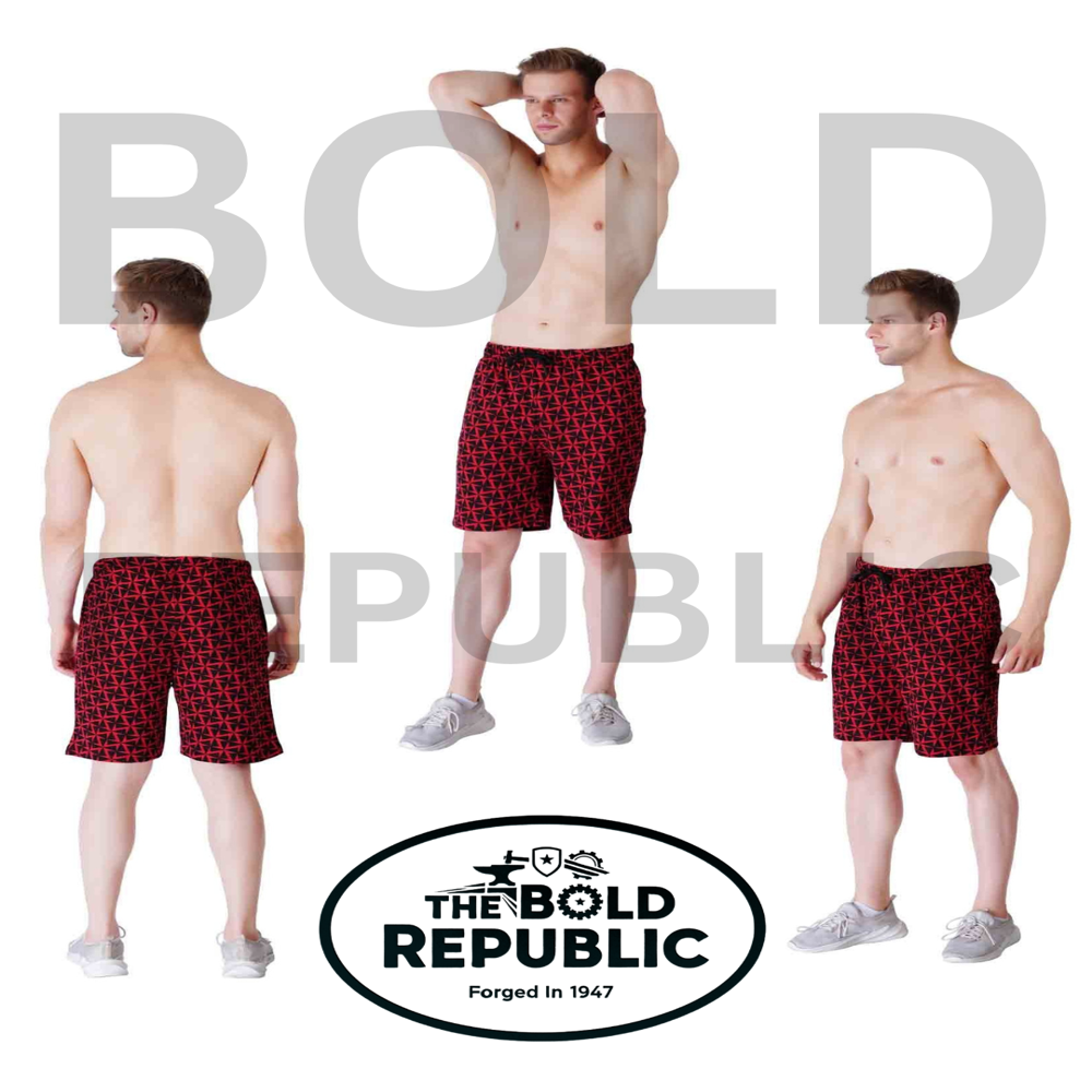 Mens Casual Printed Bermudas