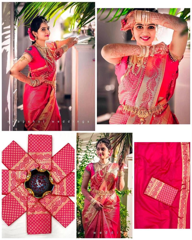 BEAUTIFUL LICHI SILK SAREE