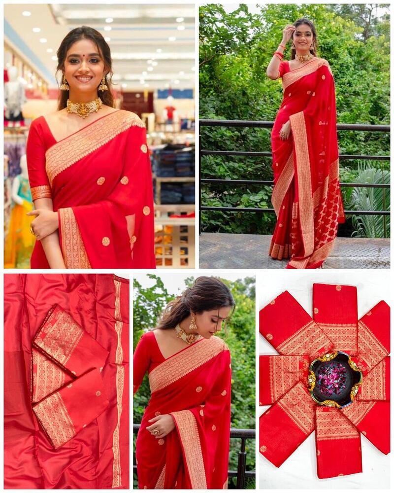 BEAUTIFUL LICHI SILK SAREE