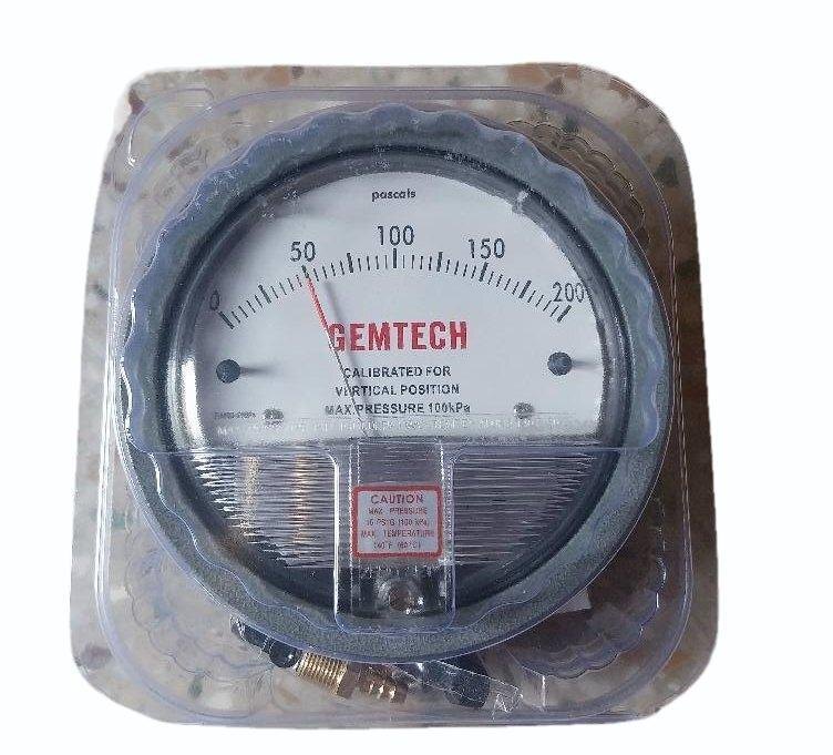 GEMTECH Differential Pressure Gauge Distributor For Baghola Palwal