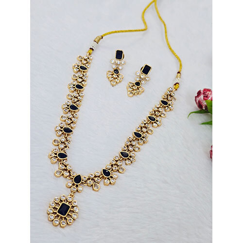 2 Gram Gold Plated Necklace Set - Color: Multicolor