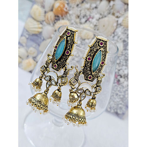 Amrapali Earrings - Color: Multicolor