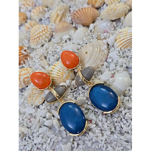 Handcrafted Stone Earrings