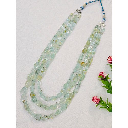 Natural Rare Barrel Stone Necklace - Color: Multicolor