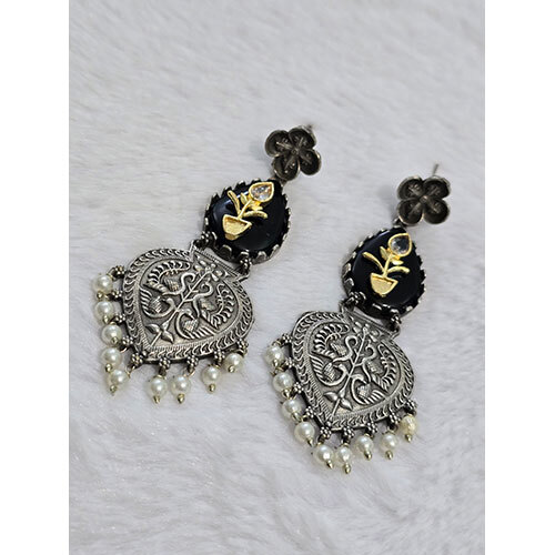 Oxidized Earrings - Color: Multicolor