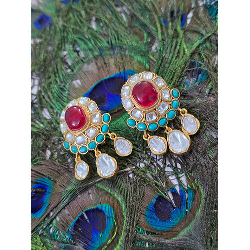 Premium Amrapali Earring - Color: Multicolor