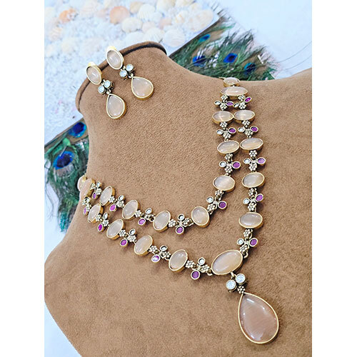 Premium Amrapali Necklace Set - Color: Multicolor