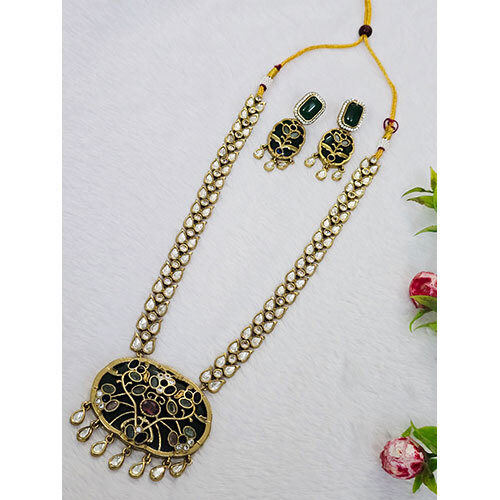 Premium Amrapali Necklace Set - Color: Multicolor