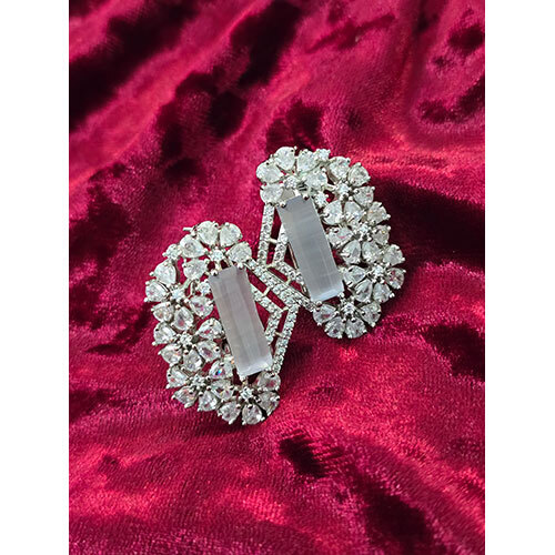 Silver Ad Earrings - Hardness: Rigid