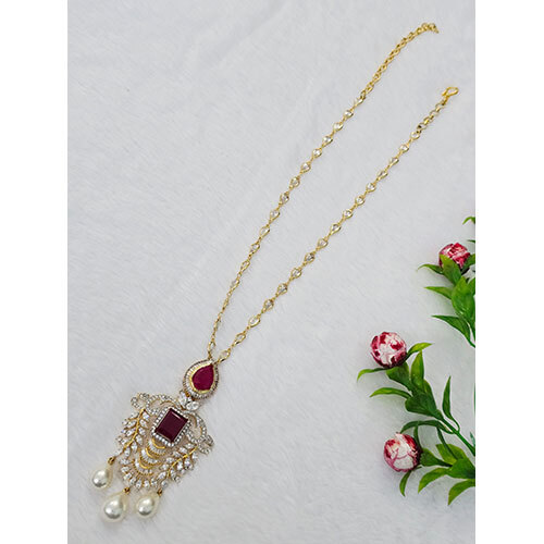 Silver With Cz Premium Necklace - Color: Multicolor